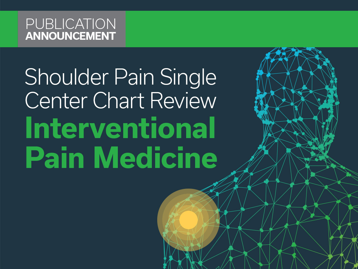 Publication of a Retrospective Chart Review of SPRINT® PNS Treatment for Shoulder Pain